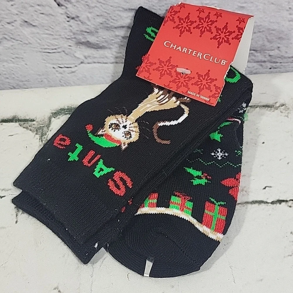 Womens Socks Christmas Holiday I‎ Do Novelty Lot Of 4 Pairs New